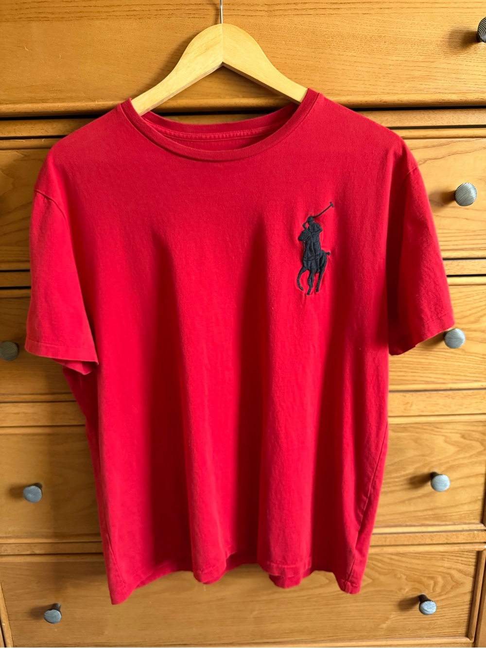 Polo Ralph Lauren Big Pony #3 T-Shirt Mens Red Black Logo Preppy Quiet Luxury